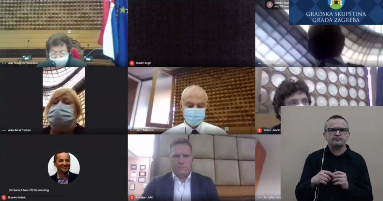 Počela je online sjednica Gradske skupštine, na Aktualnom satu najviše pitanja o potresu