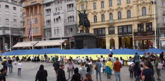 Ukrajinci u Hrvatskoj mimohodom obilježili Dan neovisnosti