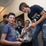 Zagreb, 23.05.2013 – Nogomet: Posjet igraca GNK Dinamo Osnovnoj skoli Bukovac