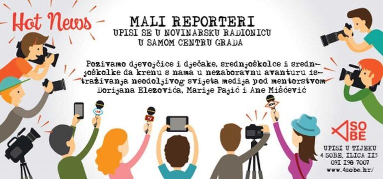 NOVINARSKA RADIONICA ZA KLINCE: Mali reporteri u samom centru grada