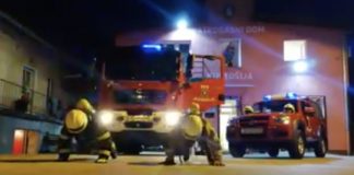 Vatrogasci iz Kustošije s punom opremom i maskama radili marince