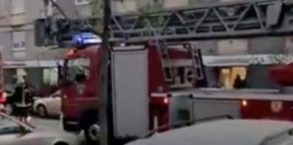 VIDEO: Požar stana u Trnskom, vatrogasci na terenu