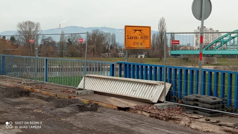U tijeku je sanacija Savskog mosta, završetak radova predviđen u ožujku iduće godine