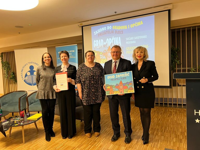 Zaprešić je nositelj titule „Grad prijatelj djece“