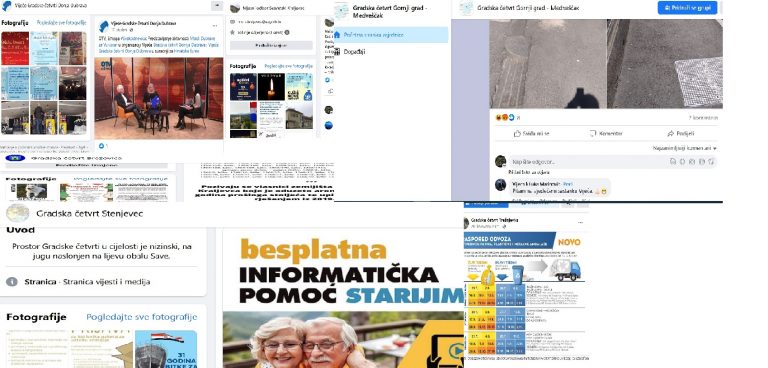 Vijeća gradskih četvrti i mjesnih odbora sve prisutnija na društvenim mrežama