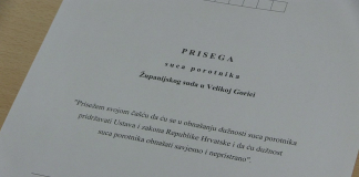 Prisegnuli suci porotnici Županijskog i Općinskog suda u Velikoj Gorici