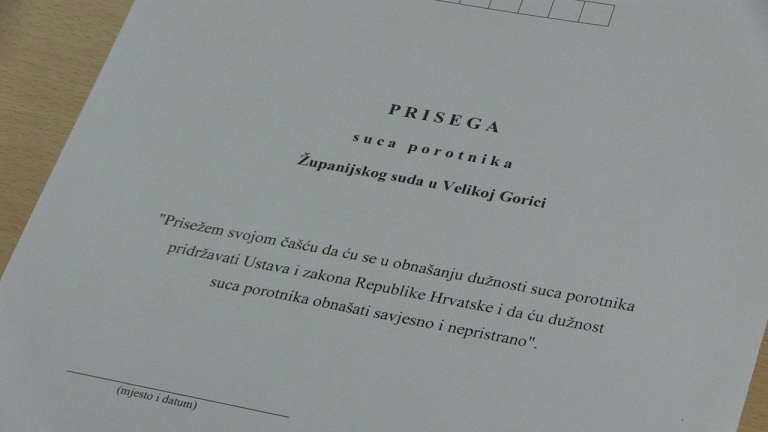 Prisegnuli suci porotnici Županijskog i Općinskog suda u Velikoj Gorici
