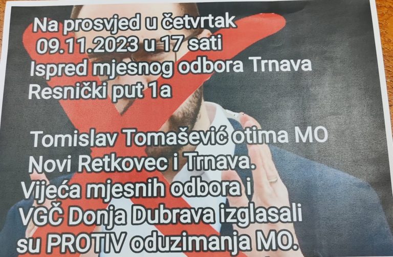 Stanovnicima Dubrave je dosta, sutra organiziraju prosvjed protiv Tomaševića
