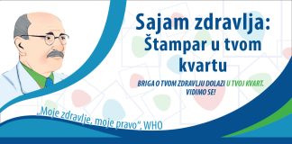 ŠTAMPAR U TVOM KVARTU: Dođite ovu subotu na sajam zdravlja u Horvatima!