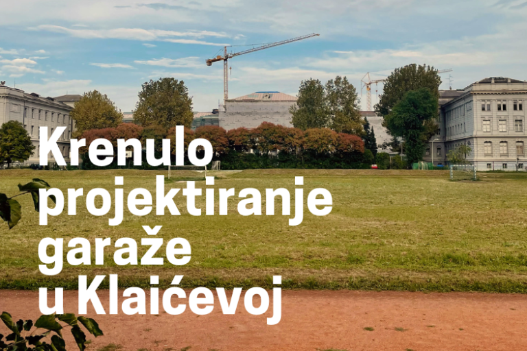 Krenulo projektiranje podzemne garaže u Klaićevoj