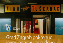 Grad Zagreb pokrenuo javnu nabavu za radove obnove Kina Tuškanac